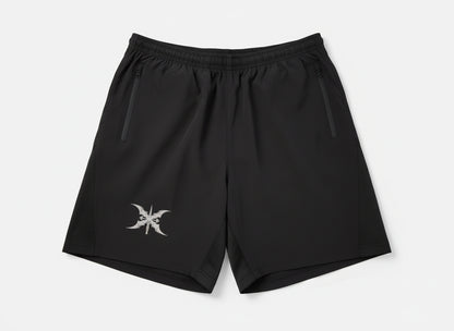 Kurze Sporthose - Greenlight Shorts -Logo white