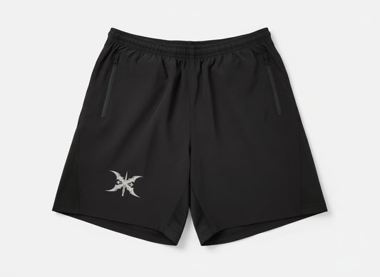 Kurze Sporthose - Greenlight Shorts -Logo white