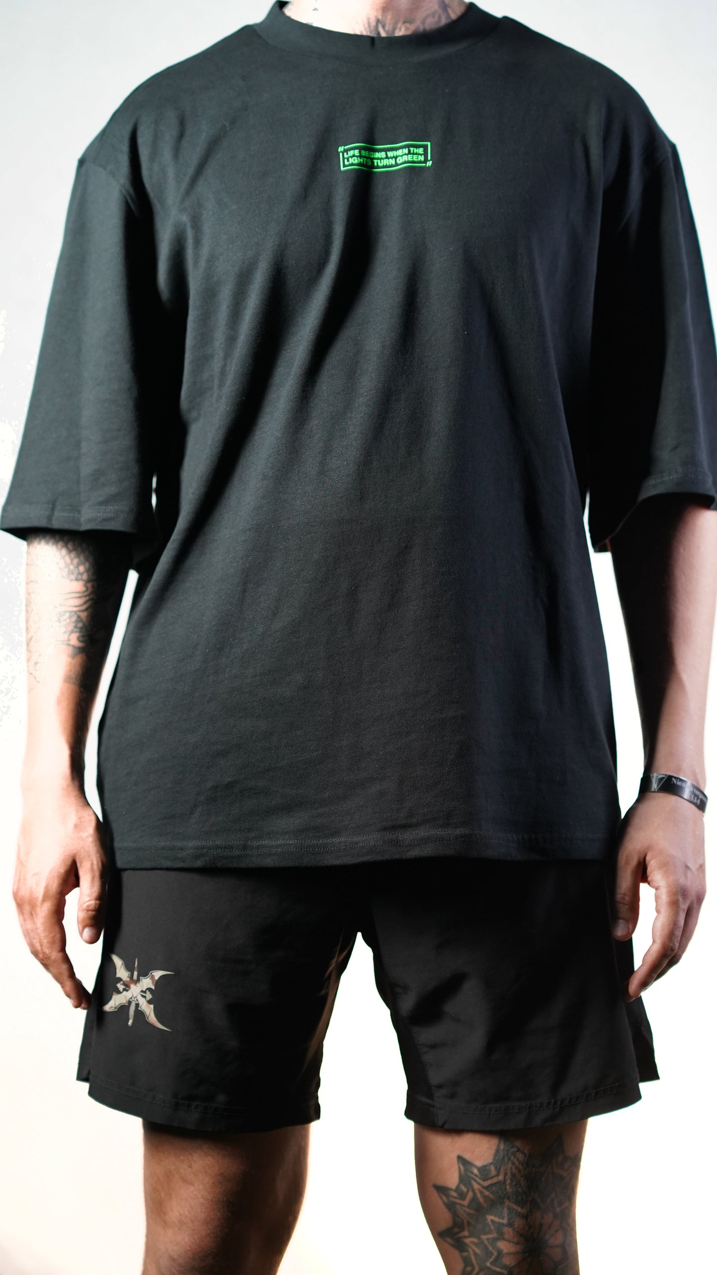 Kurze Sporthose - Greenlight Shorts -Logo Camo