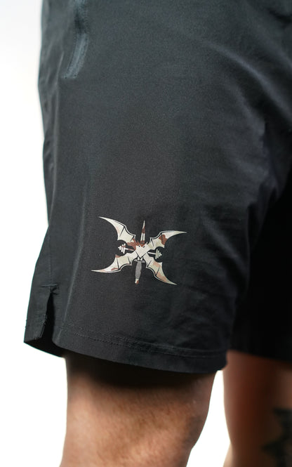 Kurze Sporthose - Greenlight Shorts -Logo Camo
