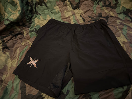 Kurze Sporthose - Greenlight Shorts -Logo Camo