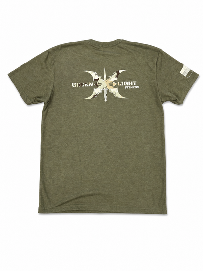 Das Greenlight Fitness T-Shirt -Leistungsstark & Lässig – oliv / multicam